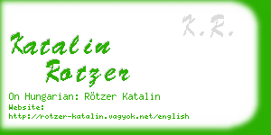katalin rotzer business card
